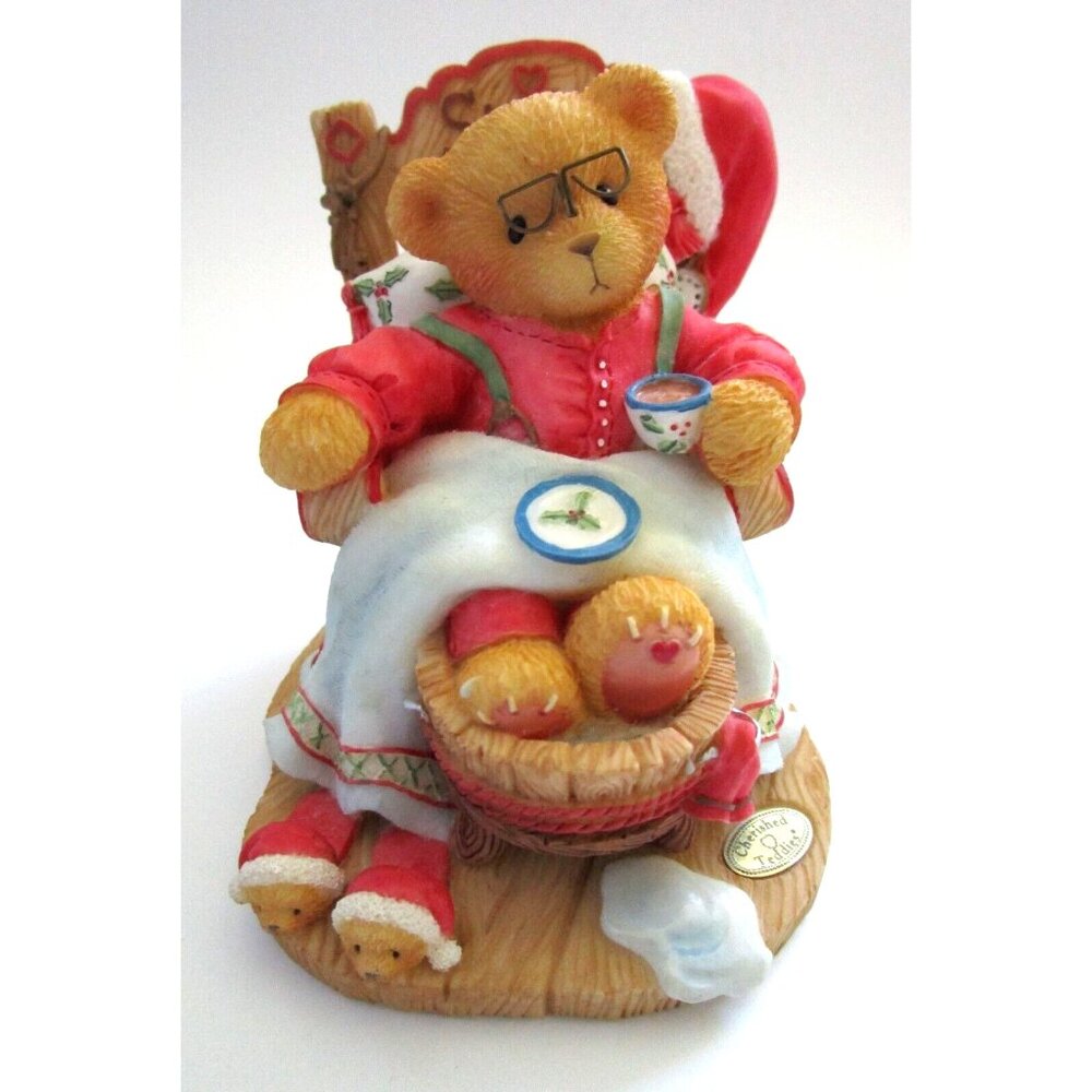 Cherished Teddies -Enesco 1998 Santa (#352713) "A Little Holiday R&R" LE Vintage